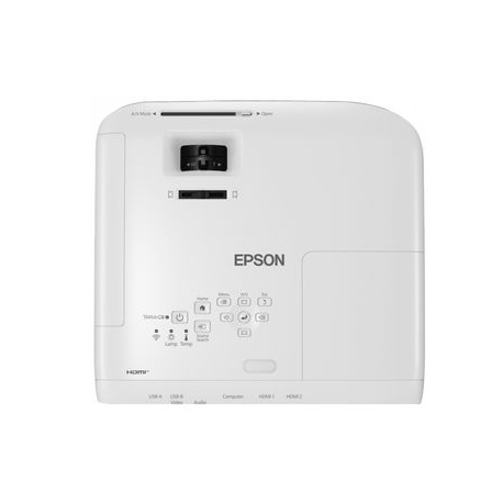 Epson EB-X49 - 3LCD projector - portable - 3600 lumens (white) - 3600 lumens (colour) - XGA (1024 x 768) - 4:3 - LAN - white - 2