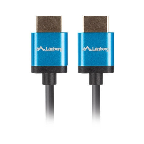 Lanberg - Premium High Speed - HDMI cable - HDMI male to HDMI male - 1.8 m - black - 4K support, 1080p support - 1