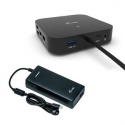 i-Tec USB-C Dual Display Docking Station with Power Delivery - Docking station - USB-C / Thunderbolt 3 - 2 x DP - GigE