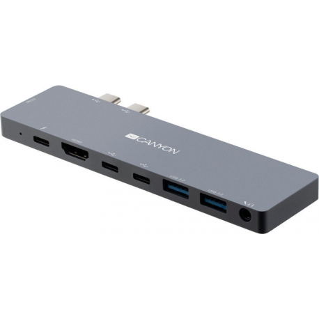 Canyon DS-8 - Docking station - USB-C x 2 - 2 x HDMI - 0