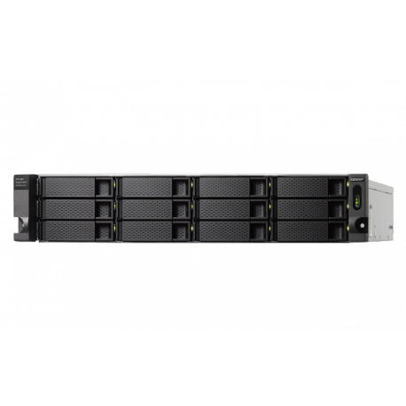 QNAP TL-R1200C-RP - Hard drive array - 12 bays (SATA-600) - USB 3.2 Gen 2 (external) - rack-mountable - 2U - 2