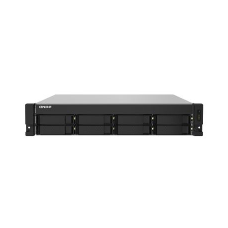 QNAP TS-832PXU - NAS server - 8 bays - rack-mountable - SATA 6Gb / s - RAID 0, 1, 5, 6, 10, 50, JBOD, 60 - RAM 4 GB - Gigabit Ethernet / 2.5 Gigabit Ethernet / 10 Gigabit Ethernet - iSCSI support - 2U - 0
