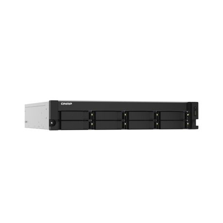 QNAP TS-832PXU - NAS server - 8 bays - rack-mountable - SATA 6Gb / s - RAID 0, 1, 5, 6, 10, 50, JBOD, 60 - RAM 4 GB - Gigabit Ethernet / 2.5 Gigabit Ethernet / 10 Gigabit Ethernet - iSCSI support - 2U - 1
