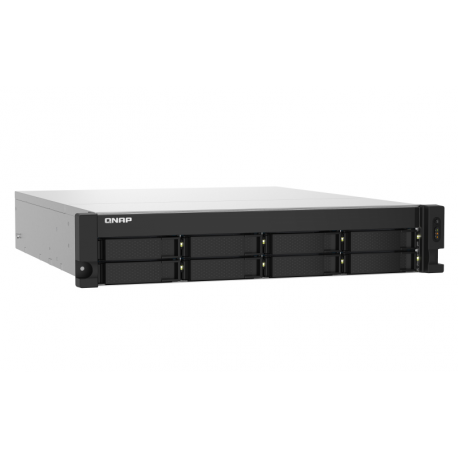 QNAP TS-832PXU - NAS server - 8 bays - rack-mountable - SATA 6Gb / s - RAID 0, 1, 5, 6, 10, 50, JBOD, 60 - RAM 4 GB - Gigabit Ethernet / 2.5 Gigabit Ethernet / 10 Gigabit Ethernet - iSCSI support - 2U - 9