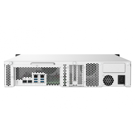 QNAP TS-832PXU - NAS server - 8 bays - rack-mountable - SATA 6Gb / s - RAID 0, 1, 5, 6, 10, 50, JBOD, 60 - RAM 4 GB - Gigabit Ethernet / 2.5 Gigabit Ethernet / 10 Gigabit Ethernet - iSCSI support - 2U - 10