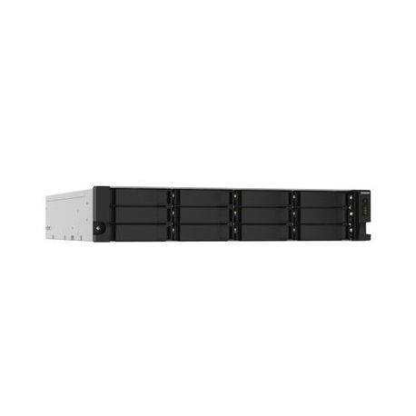QNAP TS-1232PXU-RP - NAS server - 12 bays - rack-mountable - SATA 6Gb / s - RAID 0, 1, 5, 6, 10, 50, JBOD, 60 - RAM 4 GB - Gigabit Ethernet  /  2.5 Gigabit Ethernet  /  10 Gigabit Ethernet - iSCSI support - 2U - 1