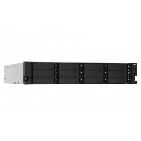 QNAP TS-1232PXU-RP - NAS server - 12 bays - rack-mountable - SATA 6Gb / s - RAID 0, 1, 5, 6, 10, 50, JBOD, 60 - RAM 4 GB - Gigabit Ethernet  /  2.5 Gigabit Ethernet  /  10 Gigabit Ethernet - iSCSI support - 2U - 6