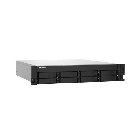 QNAP TS-832PXU - NAS server - 8 bays - rack-mountable - SATA 6Gb / s - RAID 0, 1, 5, 6, 10, 50, JBOD, 60 - RAM 4 GB - Gigabit Ethernet / 2.5 Gigabit Ethernet / 10 Gigabit Ethernet - iSCSI support - 2U - 2