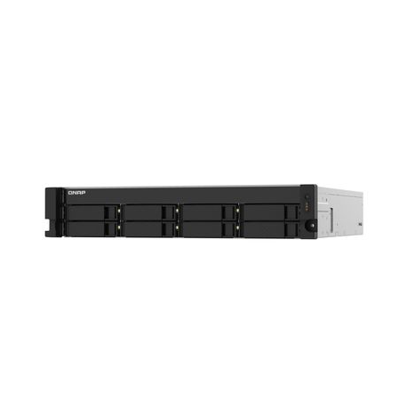QNAP TS-832PXU - NAS server - 8 bays - rack-mountable - SATA 6Gb / s - RAID 0, 1, 5, 6, 10, 50, JBOD, 60 - RAM 4 GB - Gigabit Ethernet / 2.5 Gigabit Ethernet / 10 Gigabit Ethernet - iSCSI support - 2U - 3