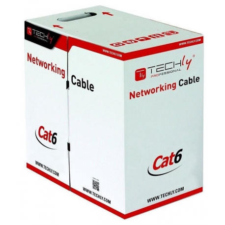 TECHly Professional - Bulk cable - 305 m - UTP - CAT 6 - stranded - grey - 1