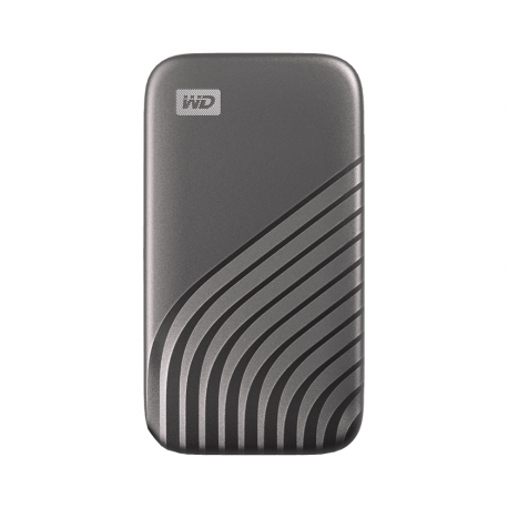 WD My Passport SSD WDBAGF0020BGY - SSD - encrypted - 2 TB - external (portable) - USB 3.2 Gen 2 (USB-C connector) - 256-bit AES - space grey - 0