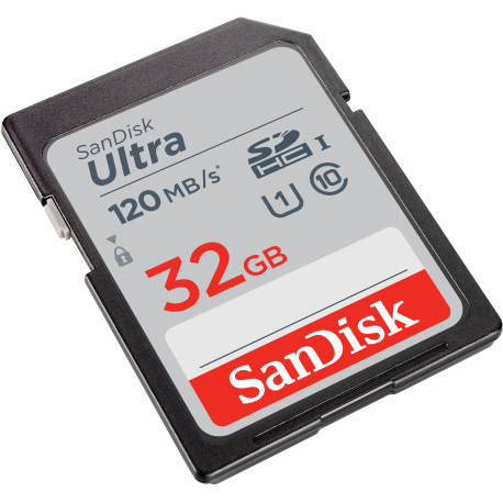 SanDisk Ultra - Flash memory card - 32 GB - UHS-I U1 / Class10 - SDHC UHS-I - 4