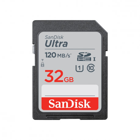 SanDisk Ultra - Flash memory card - 32 GB - UHS-I U1 / Class10 - SDHC UHS-I - 6