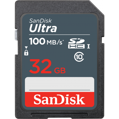 SanDisk Ultra - Flash memory card - 32 GB - UHS Class 1 / Class10 - SDHC UHS-I - 0