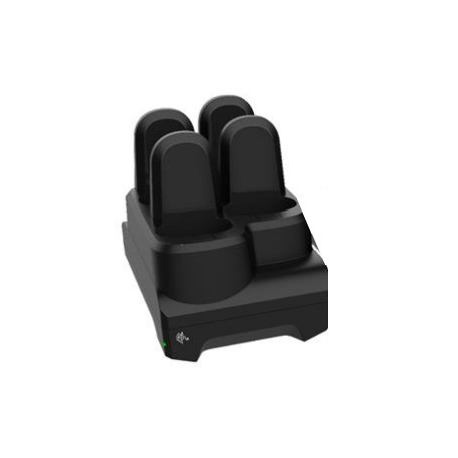 Zebra 4-Slot Device ShareCradle - Bar code scanner charging stand - output connectors: 4 - midnight black - for Zebra CS60, CS6080, CS60-HC - 1