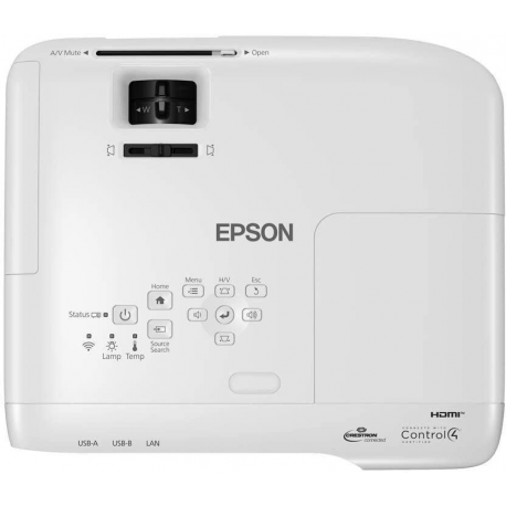 Epson EB-992F - 3LCD projector - 4000 lumens (white) - 4000 lumens (colour) - Full HD (1920 x 1080) - 16:9 - 1080p - 802.11n wireless / LAN / Miracast - white - 3