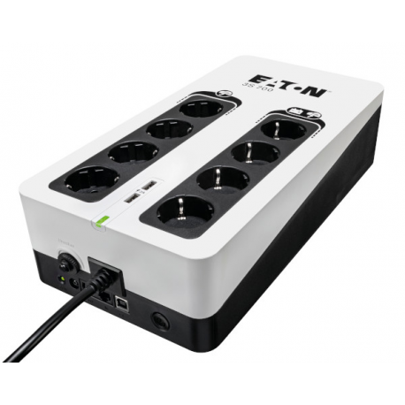 Eaton 3S 700 - UPS - AC 220-240 V - 420 Watt - 700 VA - 1-phase - USB - output connectors: 8 - 2