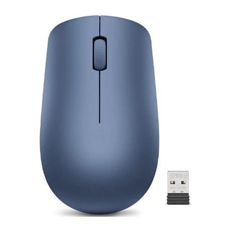 Lenovo 530 Wireless Mouse - Mouse - right and left-handed - optical - 3 buttons - wireless - 2.4 GHz - USB wireless receiver - abyss blue - for ThinkCentre M80t Gen 3; ThinkCentre neo 50; ThinkPad T14s Gen 3; V50t Gen 2-13 - 0