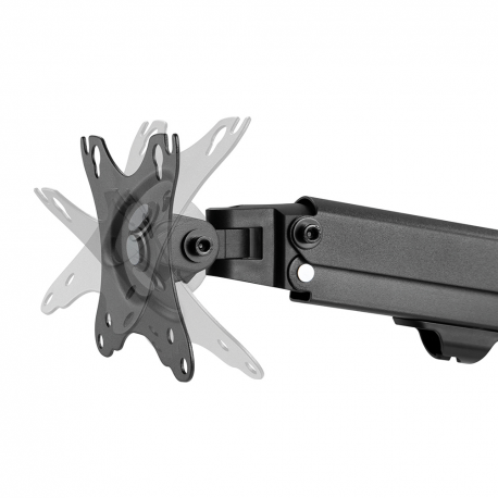 Neomounts by Newstar FPMA-D650 - Mounting kit - for LCD display (full-motion) - black - screen size: 17"-27" - clamp mountable, grommet, desk-mountable - 11