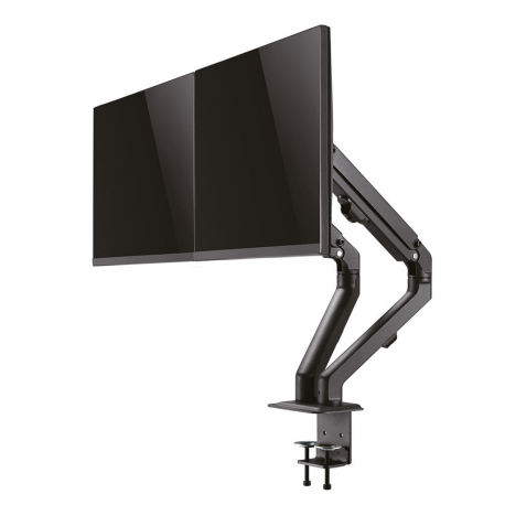 Neomounts by Newstar FPMA-D650D - Mounting kit - for 2 LCD displays (full-motion) - black - screen size: 17"-27" - clamp mountable, grommet, desk-mountable - 11