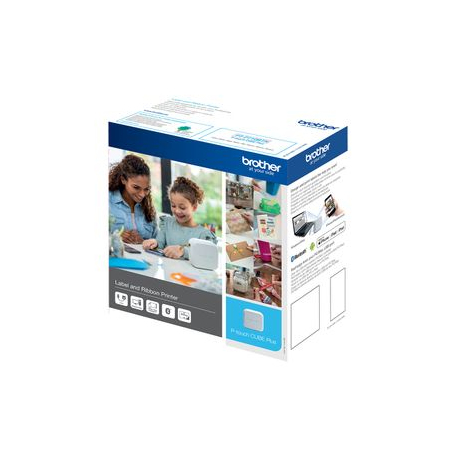 Brother P-Touch Cube Plus PT-P710BT - Label printer - thermal transfer - Roll (2.4 cm) - 180 x 360 dpi - up to 20 mm / sec - USB 2.0, Bluetooth 2.1 EDR - cutter - 8