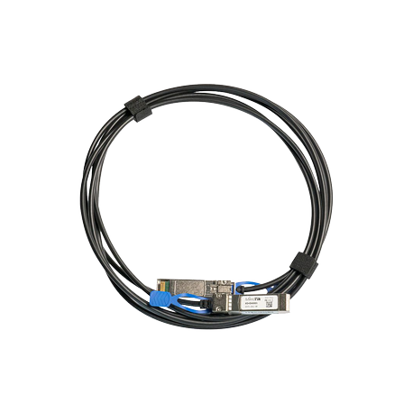 MikroTik - 25GBase direct attach cable - SFP28 to SFP28 - 3 m - for MikroTik CRS354; Cloud Core Router CCR2004; Cloud Smart Switch CSS610 - 0