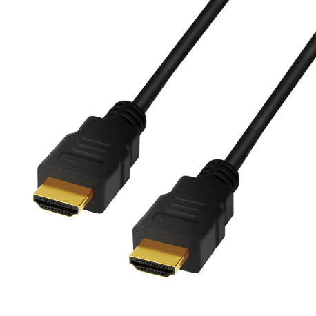 LogiLink - HDMI cable with Ethernet - HDMI male to HDMI male - 2 m - black - 4K support, 8K support, 10K support - 1