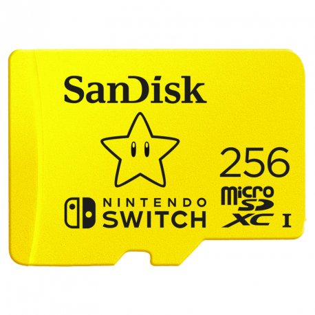 SanDisk Nintendo Switch - Flash memory card - 256 GB - Video Class V30  /  UHS-I U3 - microSDXC UHS-I - for Nintendo Switch - 1