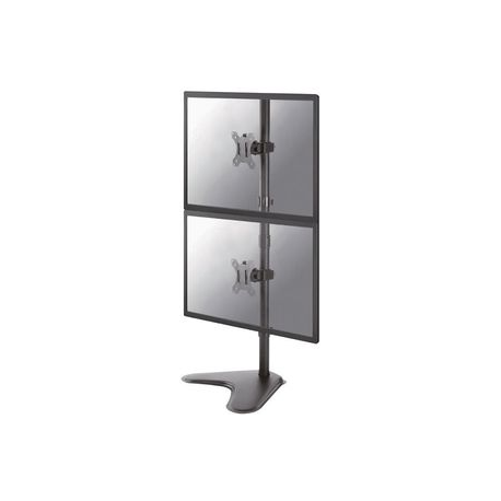 Neomounts by Newstar FPMA-D550DDV - Stand - for 2 LCD displays - black - screen size: 10"-32" - desktop stand, desk-mountable - 3