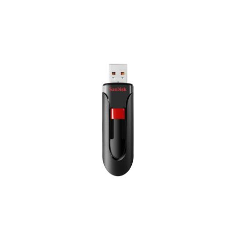 SanDisk Cruzer Glide - USB flash drive - 256 GB - USB 2.0 - black, red - 5