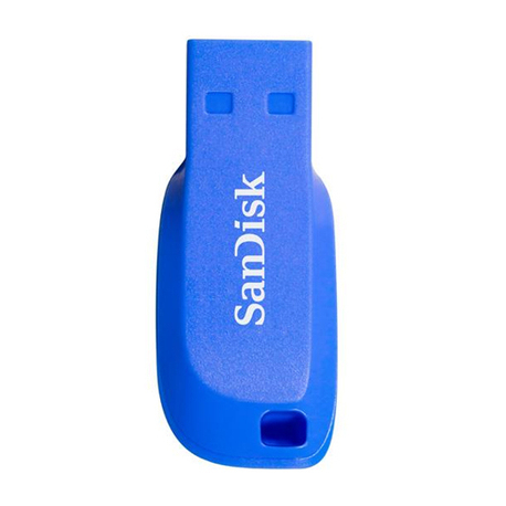 SanDisk Cruzer Blade - USB flash drive - 16 GB - USB 2.0 - electric blue - 2