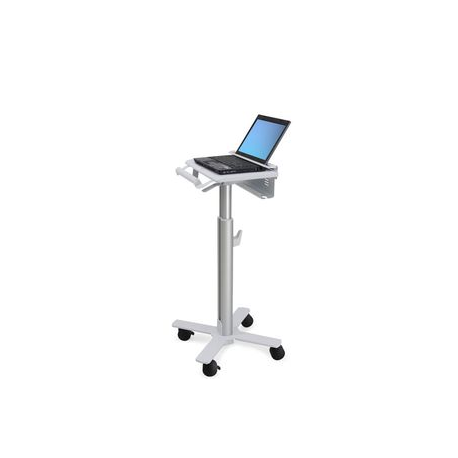 Ergotron StyleView - Cart - for notebook / barcode scanner (light-duty) - medical - steel - white, aluminium - screen size: up to 17" - 3