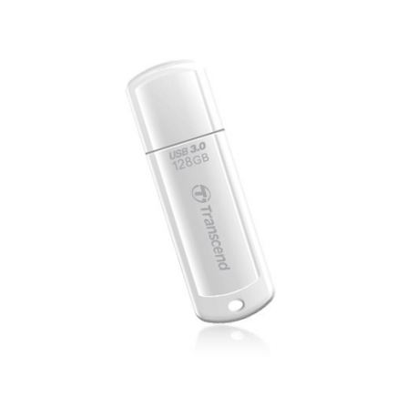 Transcend JetFlash 730 - USB flash drive - 128 GB - USB 3.0 - white - 6