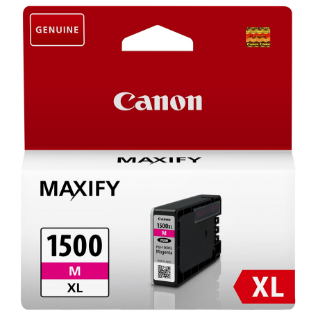 Canon PGI-1500XL M - 12 ml - High Yield - magenta - original - ink tank - for MAXIFY MB2050, MB2150, MB2155, MB2350, MB2750, MB2755 - 1