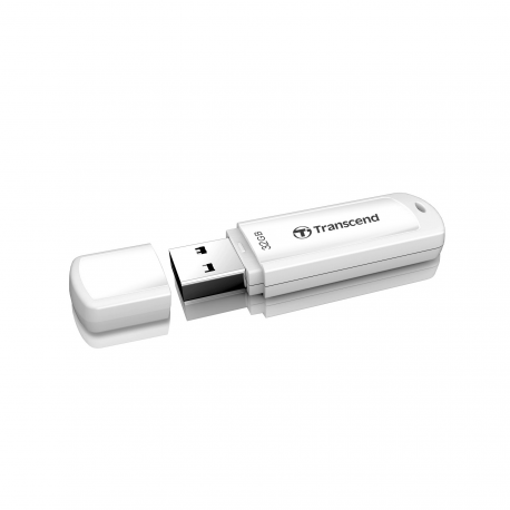 Transcend JetFlash 730 - USB flash drive - 32 GB - USB 3.0 - white - 2