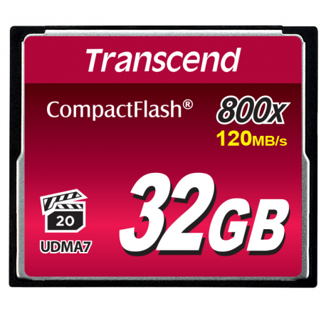Transcend - Flash memory card - 32 GB - 800x - CompactFlash - 2