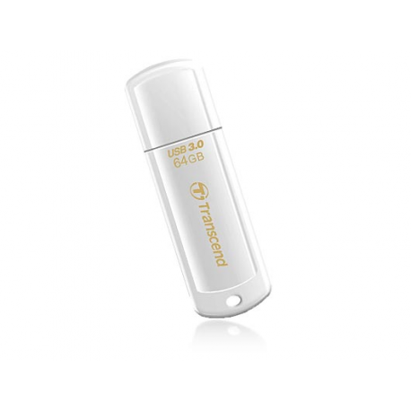 Transcend JetFlash 730 - USB flash drive - 64 GB - USB 3.0 - white - 5