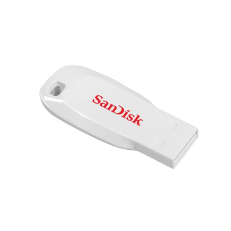 SanDisk Cruzer Blade - USB flash drive - 16 GB - USB 2.0 - white - 1