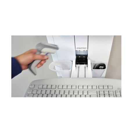 Ergotron StyleView - Mounting kit (keyboard shelf, wrist rest, mouse pouch, panel vertical lift) - for LCD display / PC equipment - patient room - steel - white - screen size: up to 24" - 3