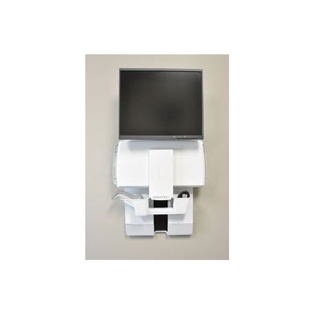Ergotron StyleView - Mounting kit (keyboard shelf, wrist rest, mouse pouch, panel vertical lift) - for LCD display / PC equipment - patient room - steel - white - screen size: up to 24" - 4