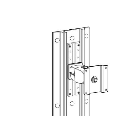 Ergotron - Mounting component (track mount bracket kit) - for flat panel - aluminium - wall-mountable - for ARMS 100 series, 200 series, 300 series, 400 series - 1