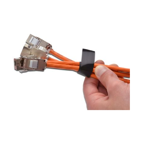 DIGITUS - Cable management touch fastener strap - 10 m - black - 3