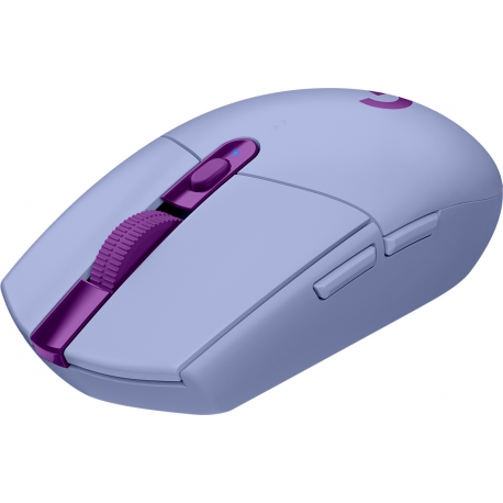 Logitech G G305 - Mouse - optical - 6 buttons - wireless - LIGHTSPEED - USB wireless receiver - lilac - 1