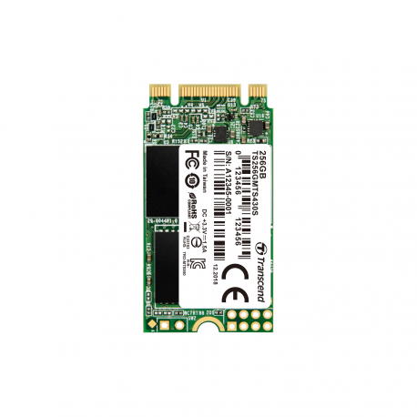 Transcend MTS430S - SSD - 256 GB - internal - M.2 2242 - SATA 6Gb / s - 2