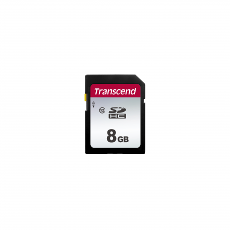 Transcend 300S - Flash memory card - 8 GB - Class 10 - SDHC - 2