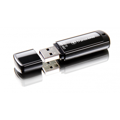 Transcend JetFlash 350 - USB flash drive - 4 GB - USB 2.0 - black - 4