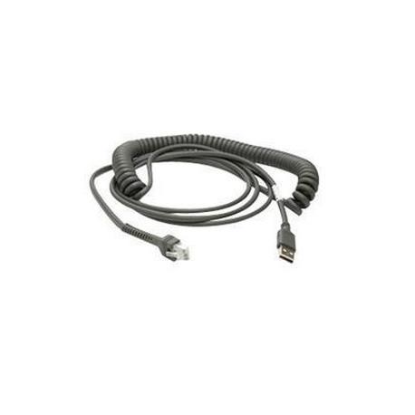 Zebra - USB cable - USB (M) - 2.74 m - coiled - for Zebra DS3578, DS4208, DS6878, DS9208, LI4278 - 1