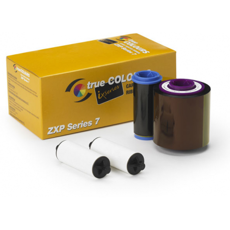 Zebra TrueColours ix Series Monochrome - Colour (cyan, magenta, yellow, black, overlay) - print ribbon - for ZXP Series 7 - 1