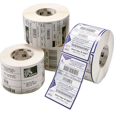 Zebra Z-Select 2000T - Matte - permanent acrylic adhesive - coated - perforated - white - 102 x 152 mm 5700 label(s) (12 roll(s) x 475) labels - for Zebra GT800, ZD500; G-Series GC420, GT800; GX Series GX430; LP 28XX; TLP 28XX - 1