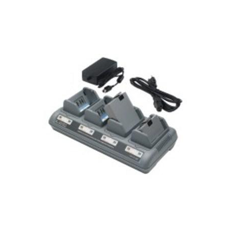 Zebra Quad Charger UCLI72-4 - Power adapter + battery charger - United Kingdom - for Zebra RW 220, RW 420; QL 220, 220 Plus, 320, 320 Plus, 420, 420 Plus - 2